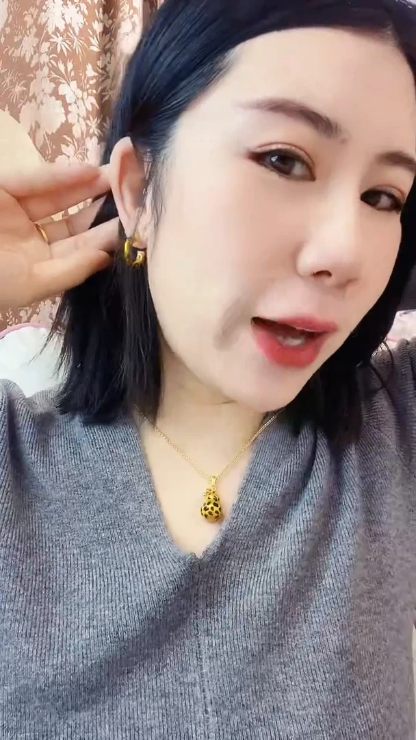 合金无004豹纹耳圈