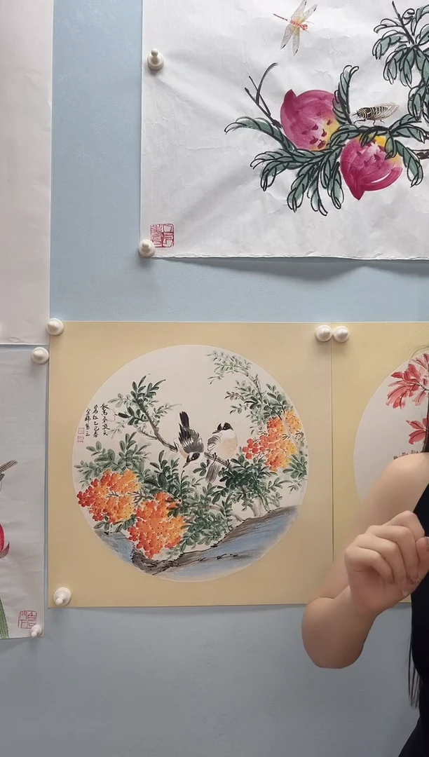 国画许宜锦老师花鸟画