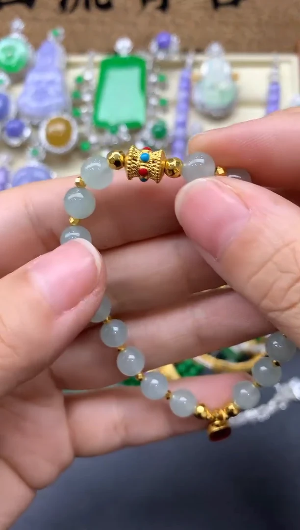 【闪购商品】翡翠手链未镶嵌350中国好珍宝