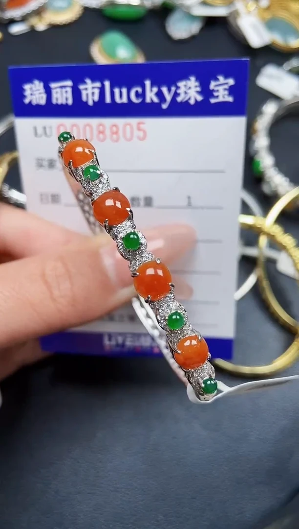 【闪购商品】翡翠颈饰银S925镶嵌8805