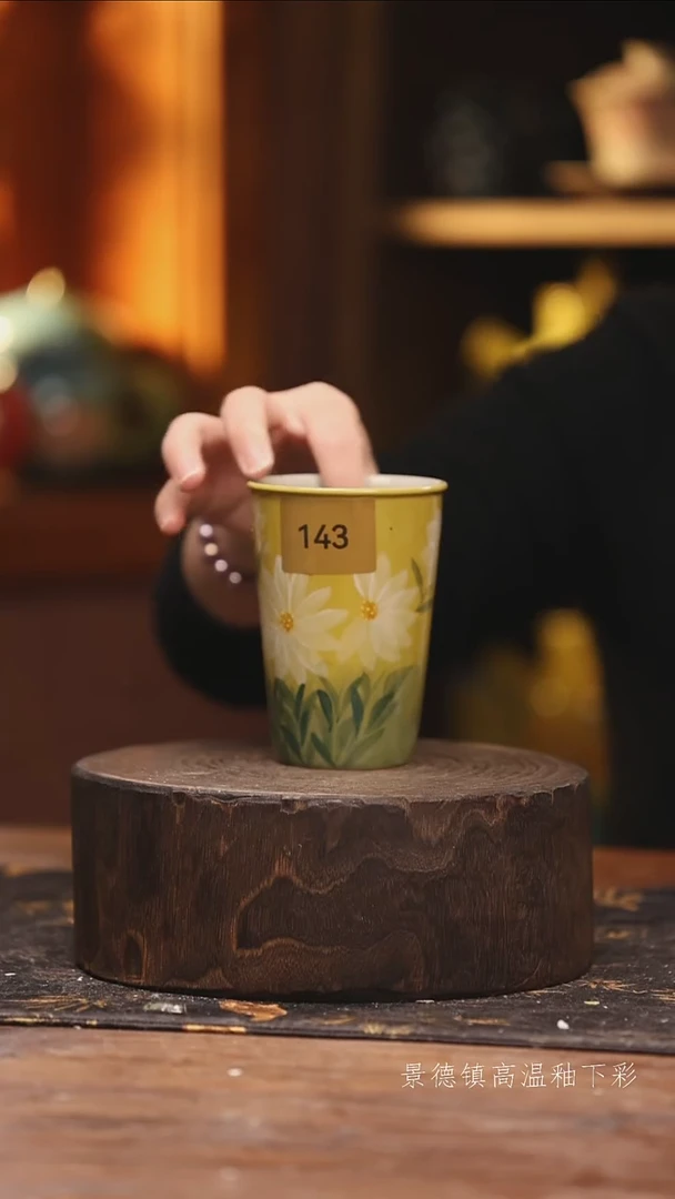 陶瓷景德镇高温釉下手绘陶瓷@L143@
