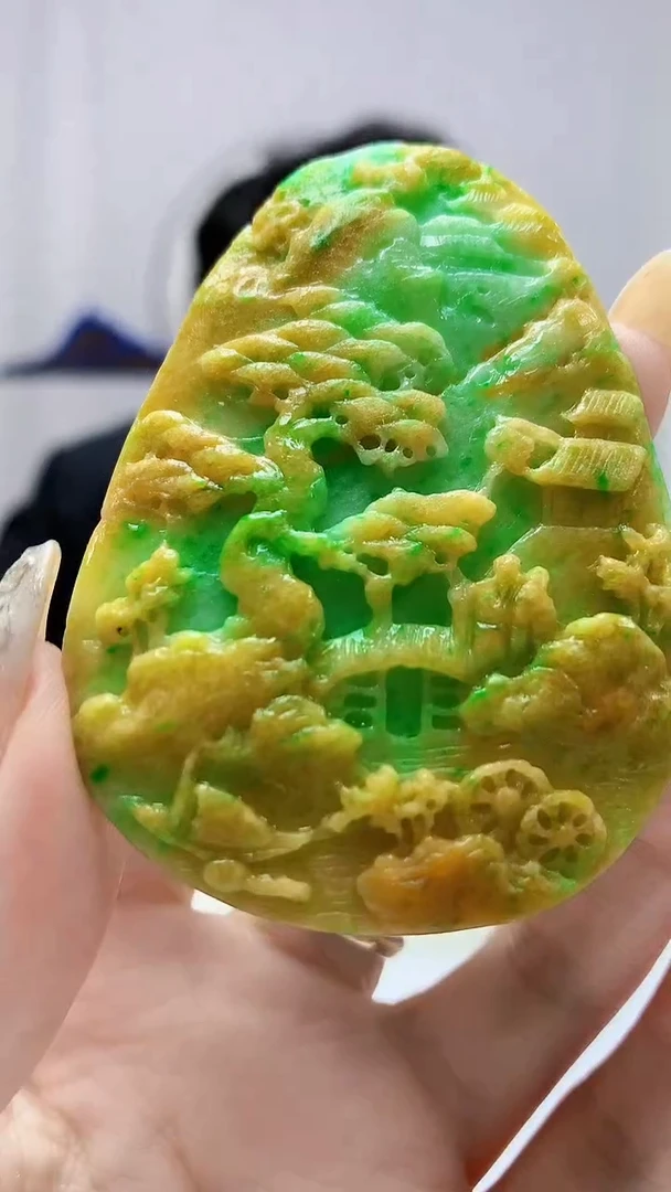 定制翡翠未镶嵌5145DD-毛货挂件127