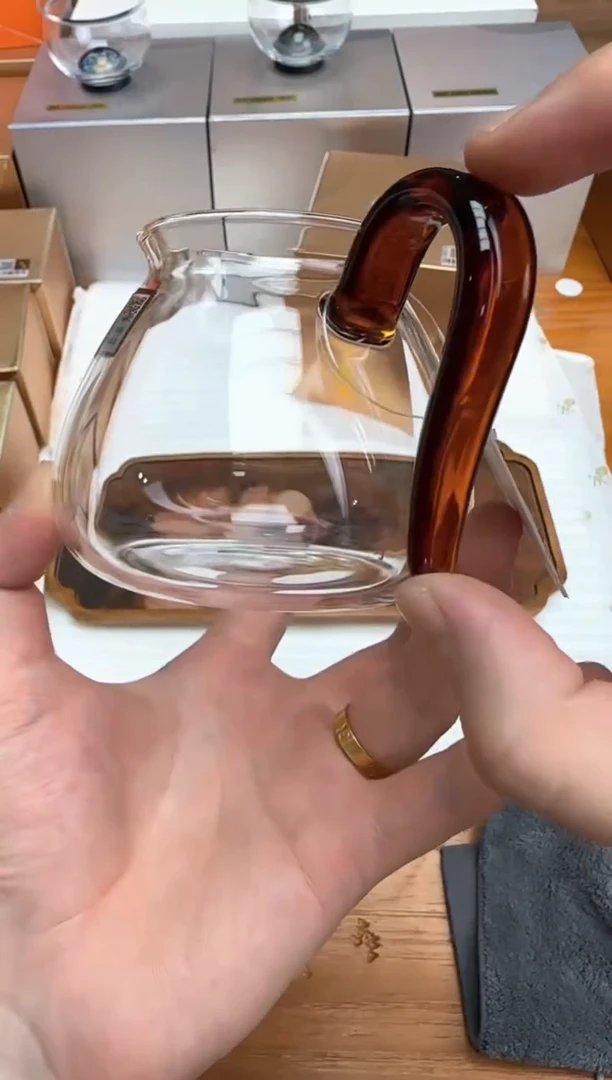 禾器粉金标晶悦茶海琥珀+风谜茶巾