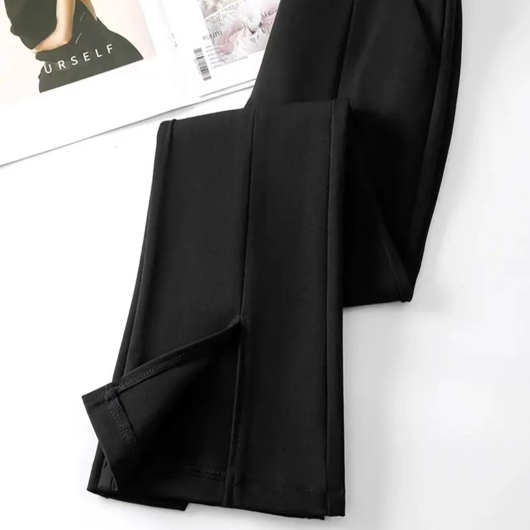 【女神裤】时尚微辣气质款前开衩休闲裤8111