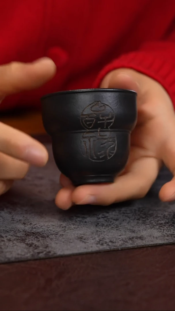 【闪购商品】紫砂茶杯葫芦杯 清水泥 窑变 80cc千以百禄