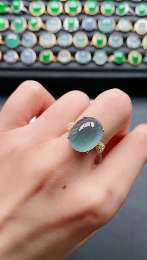 【闪购商品】翡翠戒指银S925镶嵌1111111