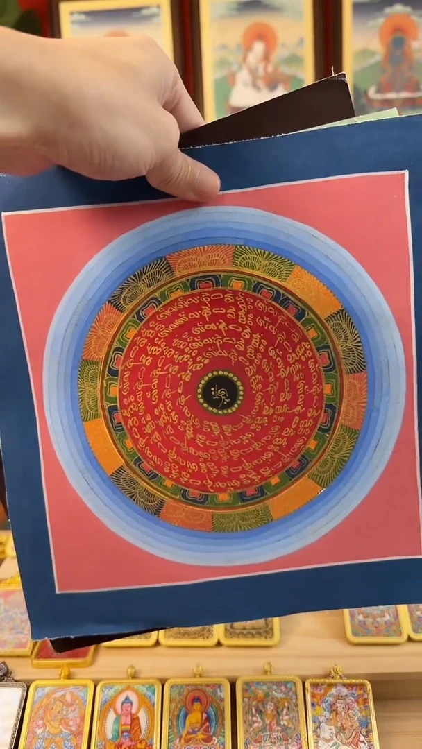 吊坠小房子-热贡纯手绘【买2送1】颜色随机