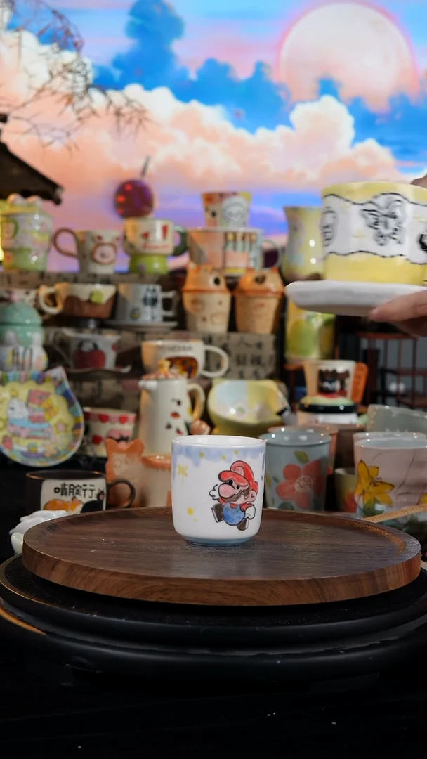 陶瓷便携款手工手绘景德镇陶瓷