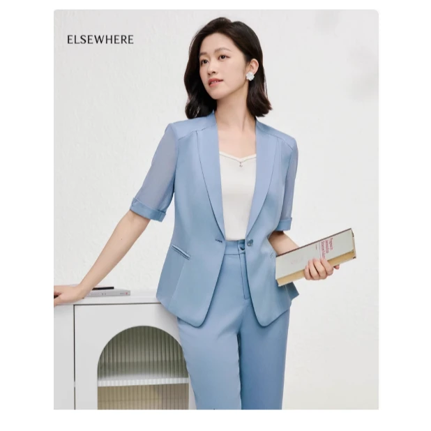 【安雅专属】西装外套女职业通勤西服2025夏季EA00912