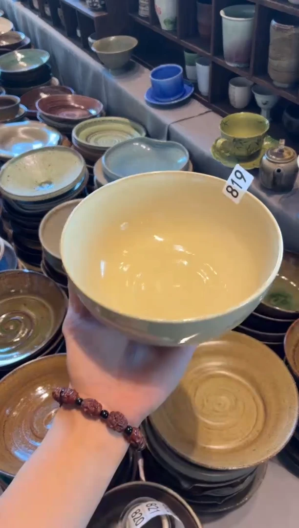 瓷片最****豆819米白面碗1个