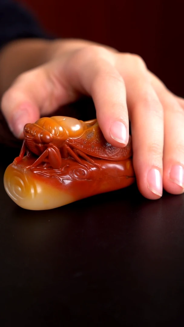 寿山石缘*泉寿山石手把件