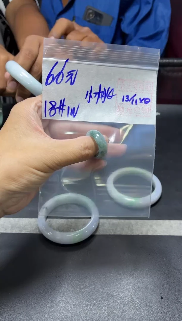 未镶嵌定制翡翠小*+戒圈18#66元  毛货需抛光