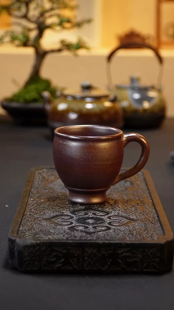 茶壶紫砂纯自然柴烧