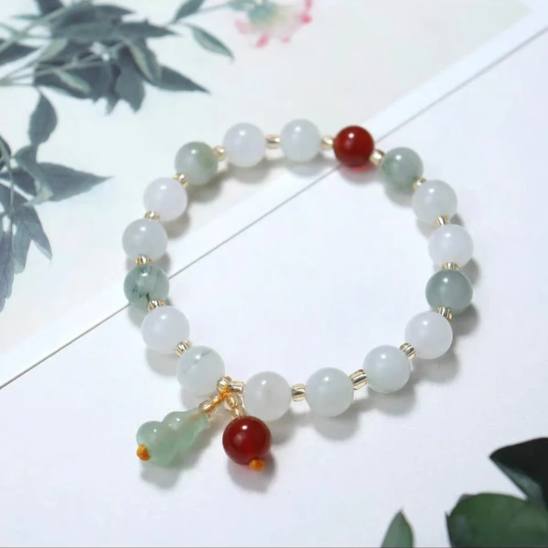 【李总专柜款】BM-S212#精品天山翠转运珠手串（石英岩玉）