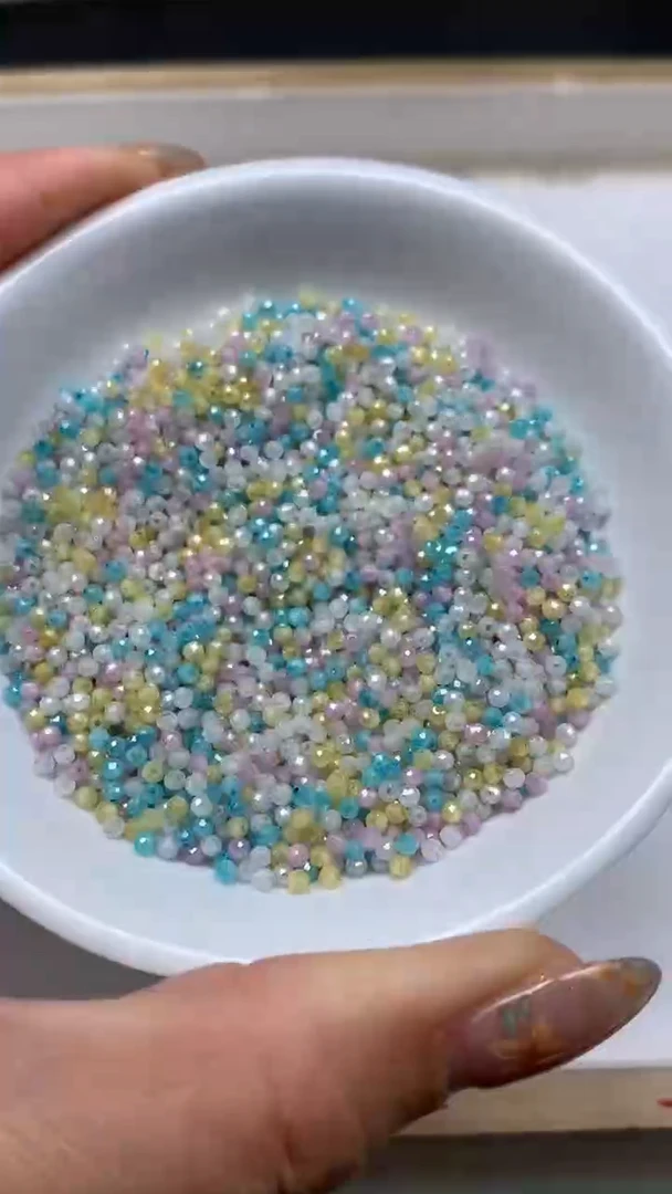 未镶嵌天然锆石散珠D717 马卡龙锆石切面2mm80颗6.8元