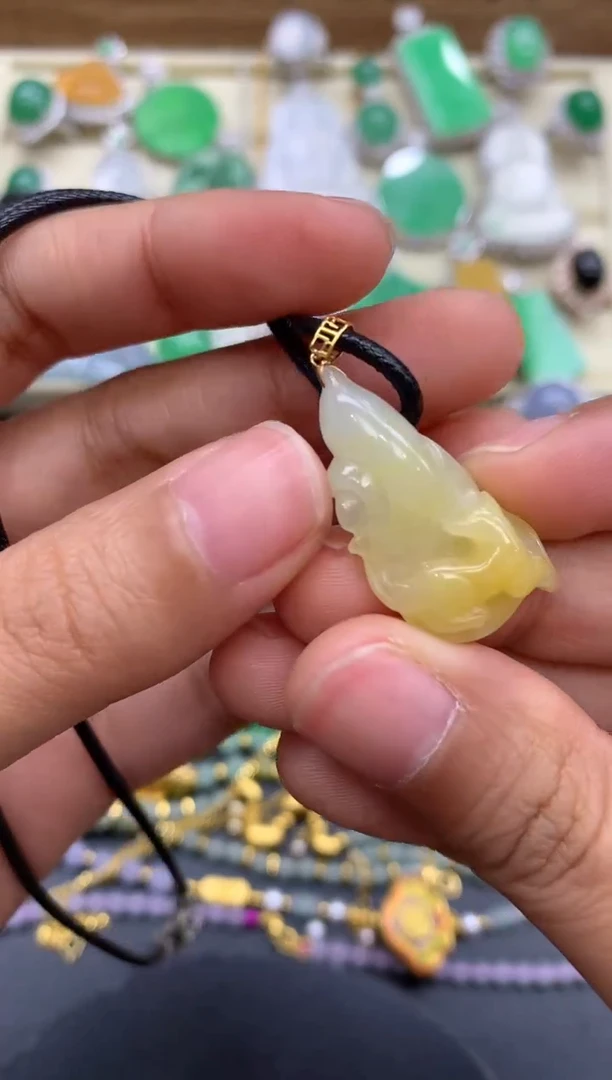 【闪购商品】翡翠颈饰18K金镶嵌39-中国好珍宝