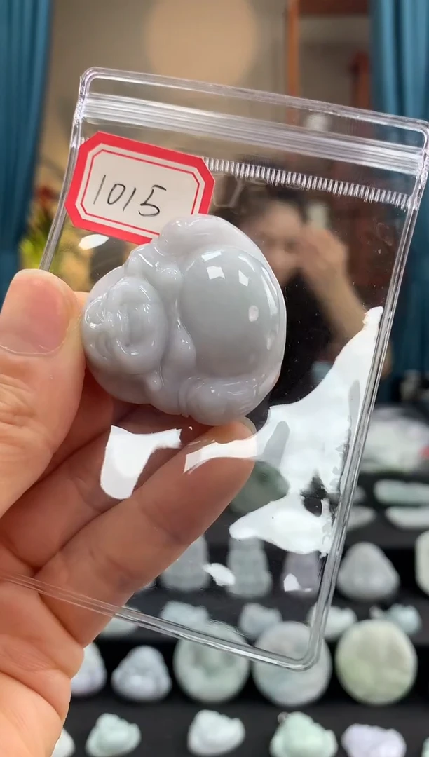翡翠未镶嵌颈饰佛公1015
