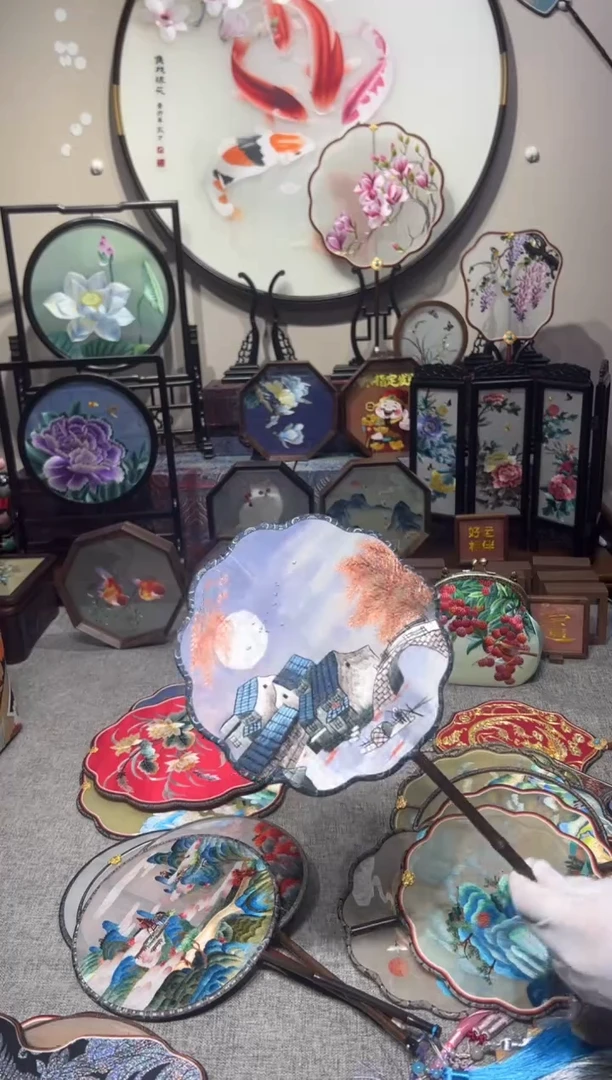 织绣纯手工苏绣双面绣