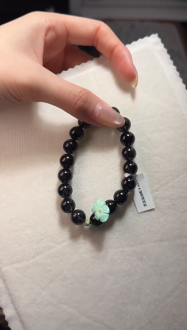【闪购商品】水晶手串未镶嵌黑发晶手串