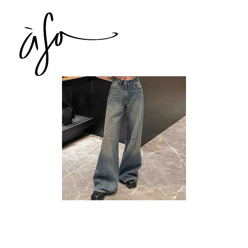 ASA-【老马做旧破洞设计牛仔裤】（ck00118）