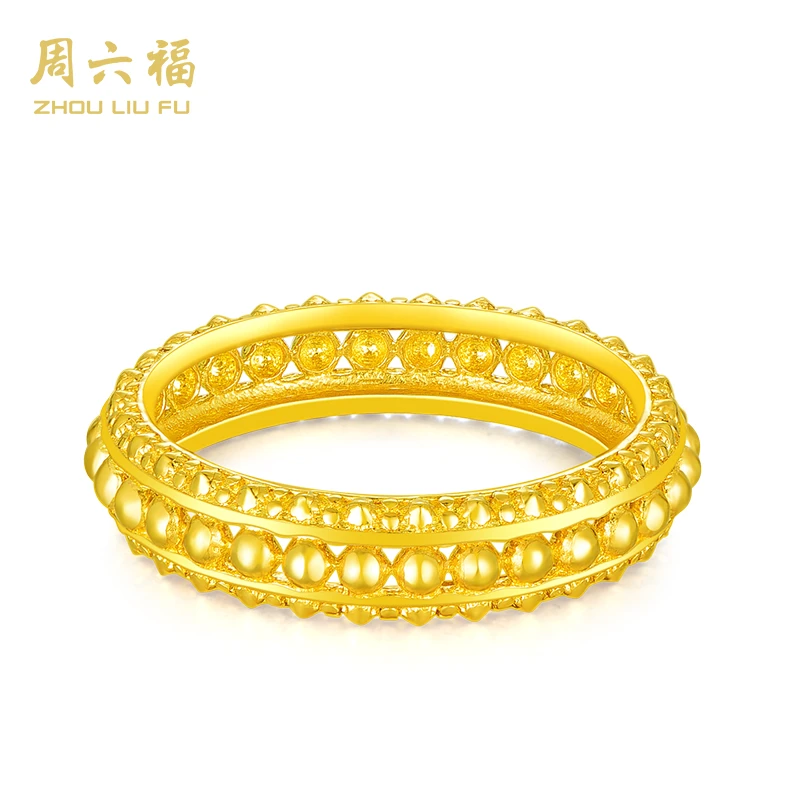 ZHOU LIU FU/周六福足金戒指爱丽丝-计价工费-Y1021-主