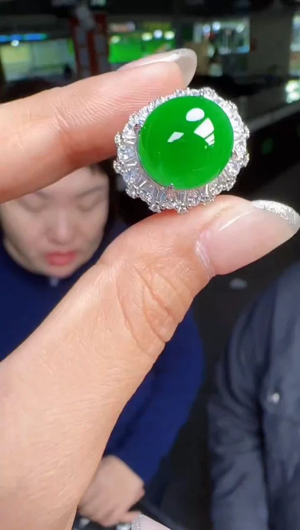 未镶嵌定制翡翠翡翠戒指182