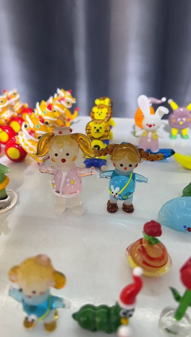 手工艺品琉璃紫*女孩2个