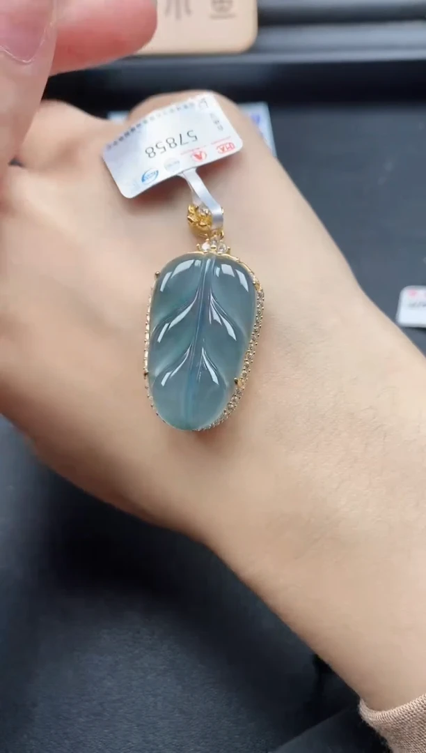 翡翠戒指银S925镶嵌51511
