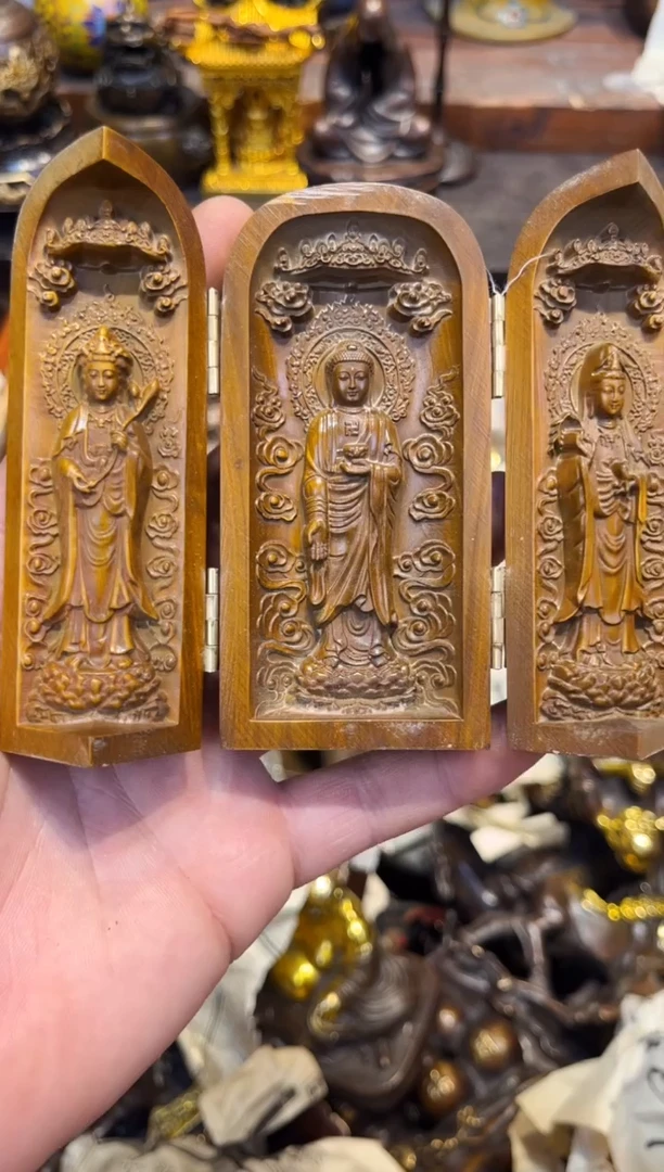 【闪购商品】黄杨木A蔡哥专属高端精品79西方三圣