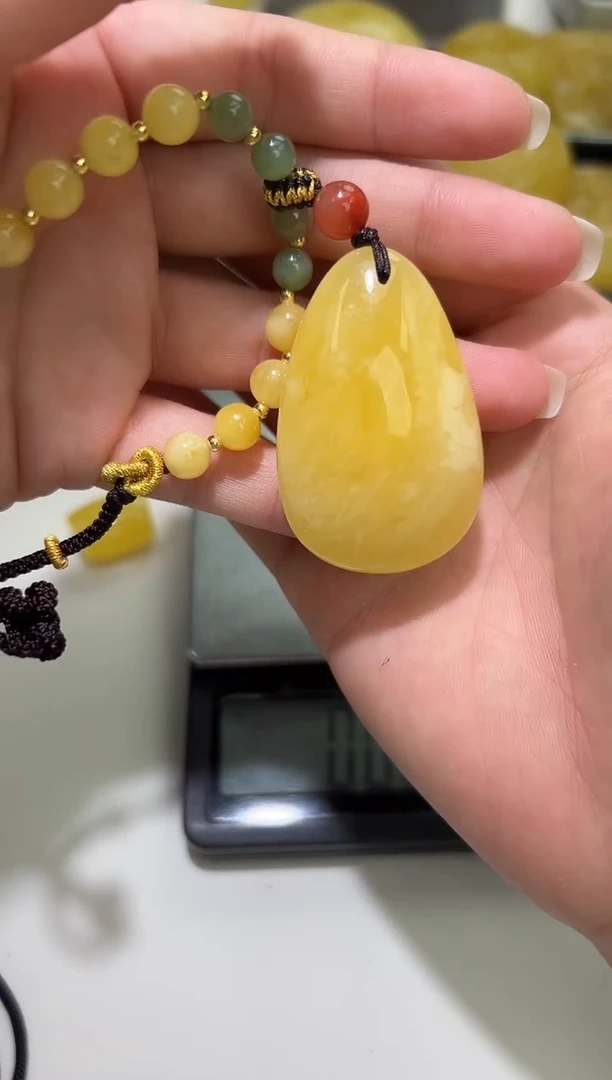 裸石琥珀未镶嵌琥珀蜜蜡吊坠