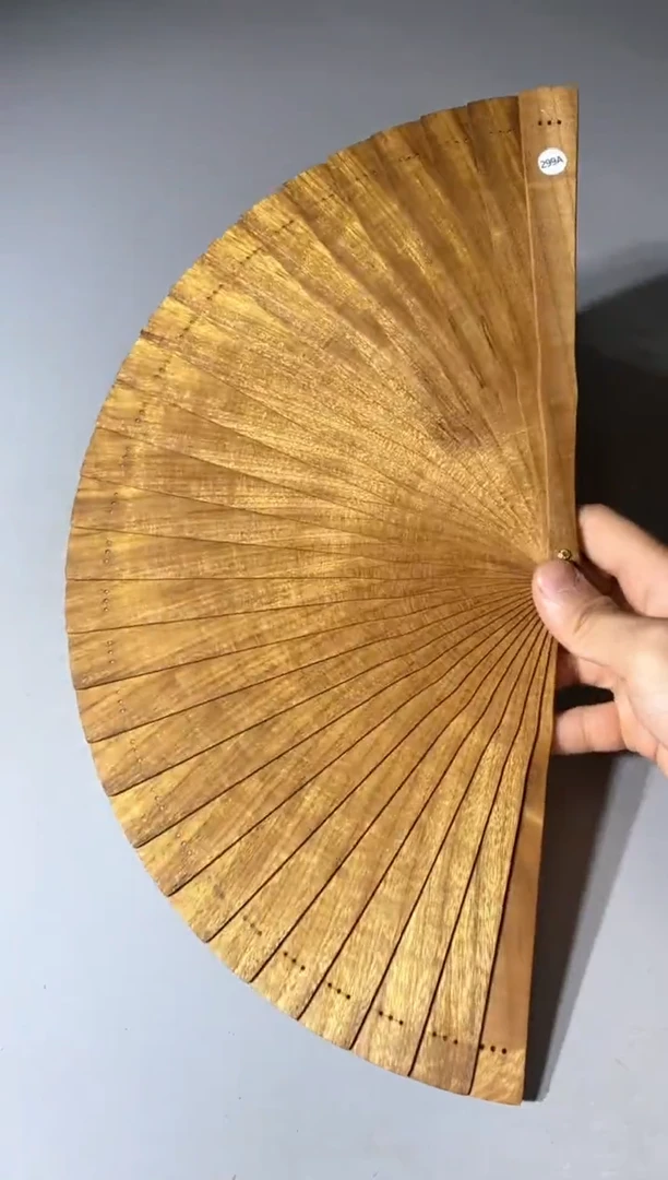 金丝楠299号21cm金丝楠木小叶桢楠扇子