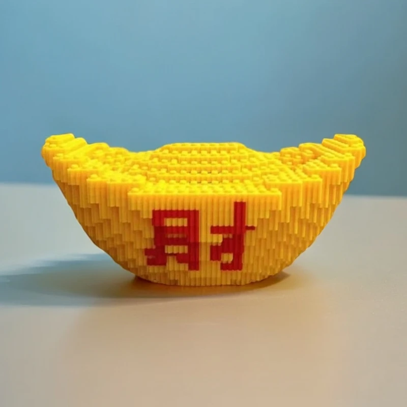 益智积木玩具金元宝奥特曼中国大号大脑积木积木拼装榫卯玩具拼装