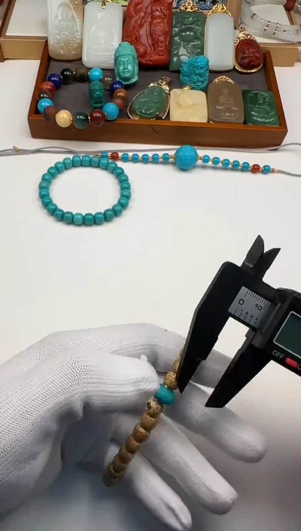 手串菩提18K金镶嵌孤*～手串手串