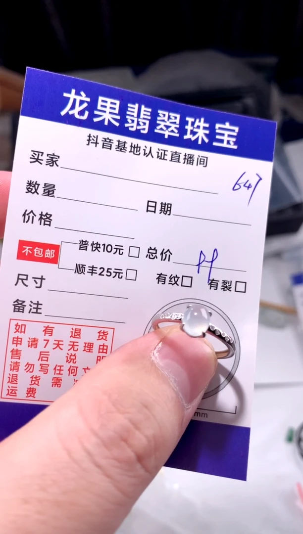 颈饰未镶嵌翡翠戒子647