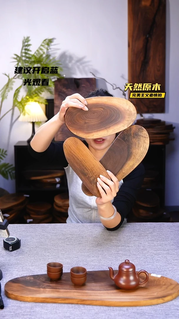 木北美黑胡桃原木.干裂疤结不属于商品质量问题完美主义者慎拍