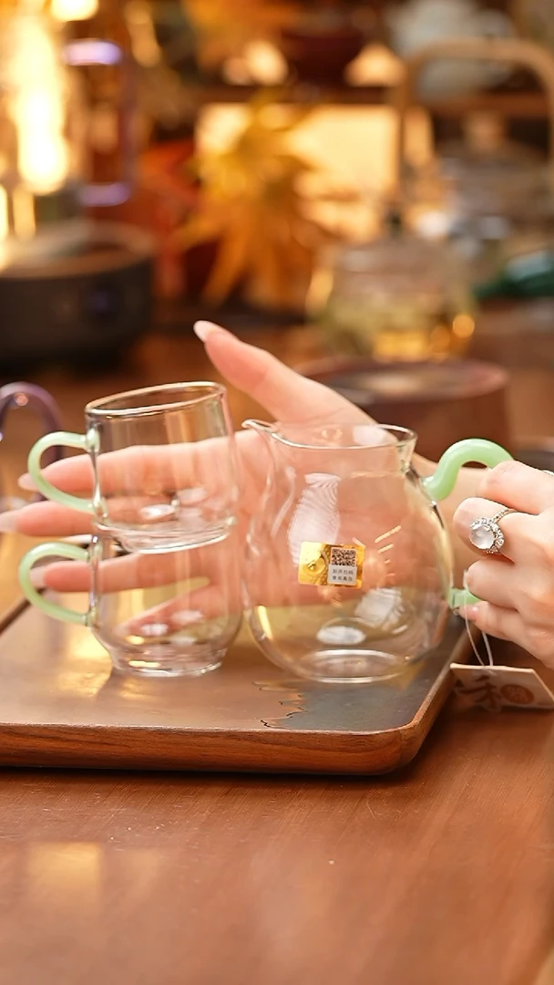 禾器/清悦茶海/浅玉+水月杯2入/浅玉