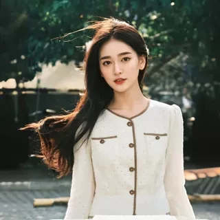 【妙】25春品牌折扣文艺大气镂空圆点菱格显瘦短款小衫上衣女165