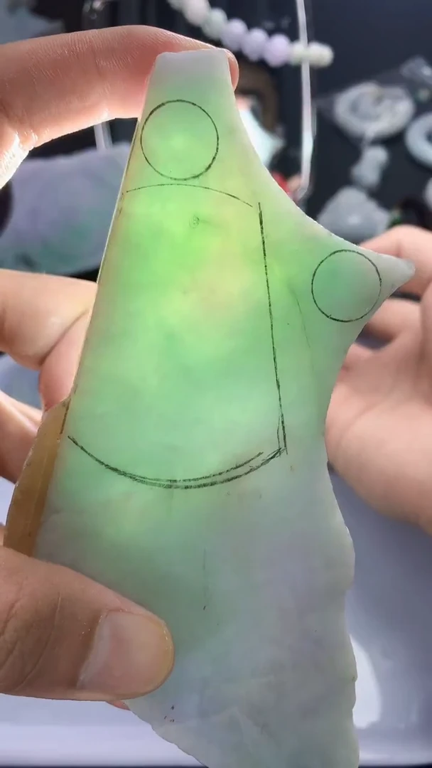 裸石翡翠天然缅甸翡翠A货【海】09