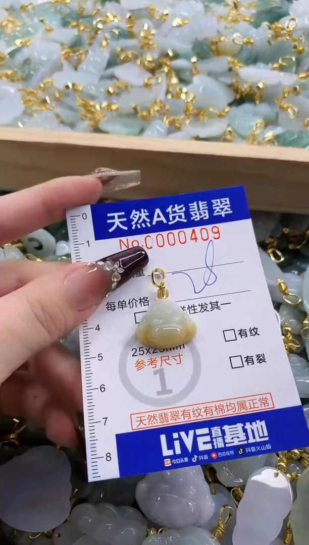 颈饰未镶嵌翡翠天然A货翡翠