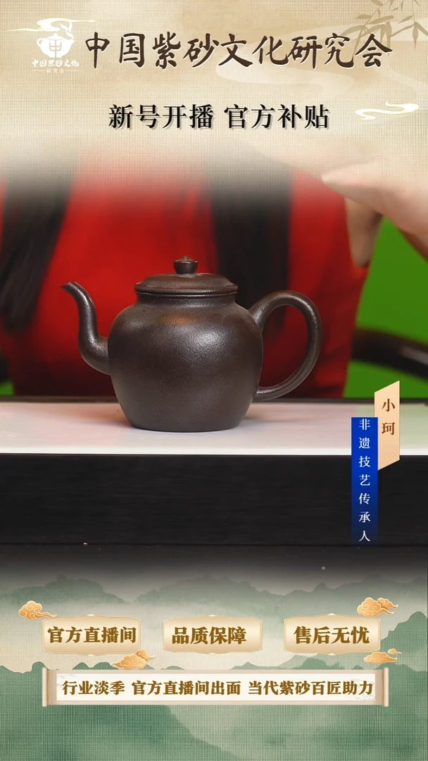 茶壶紫砂陶茶文化     玄铁石黄350cc左右