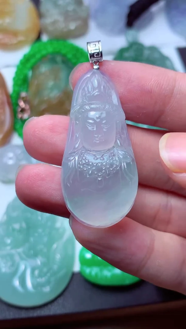 翡翠未镶嵌颈饰天然翡翠A货
