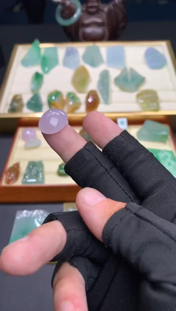 未镶嵌定制翡翠周*平天然翡翠蛋面