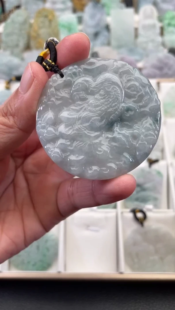 颈饰未镶嵌翡翠天然缅甸翡翠A货355