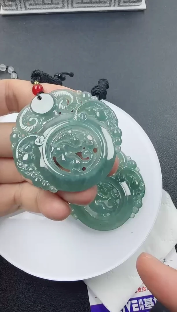 【闪购商品】翡翠颈饰未镶嵌翡翠三阳开泰（多样性发其一）