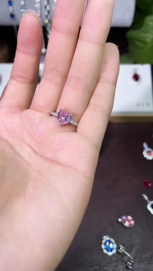 合金合成钻石粉宝戒指