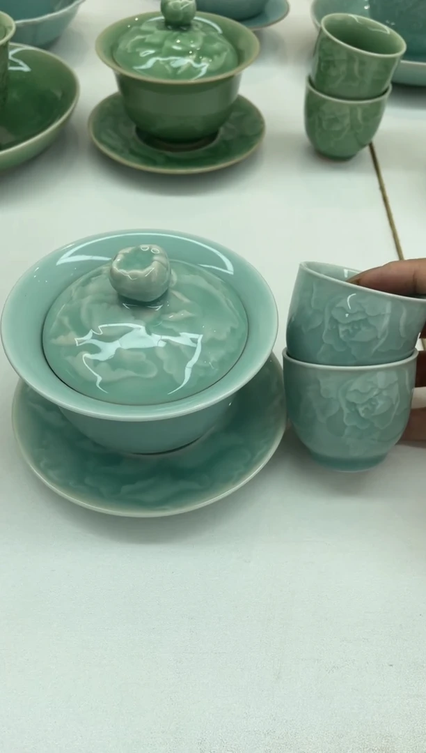 1盖碗2杯 特价福利 微瑕 慧仙青瓷