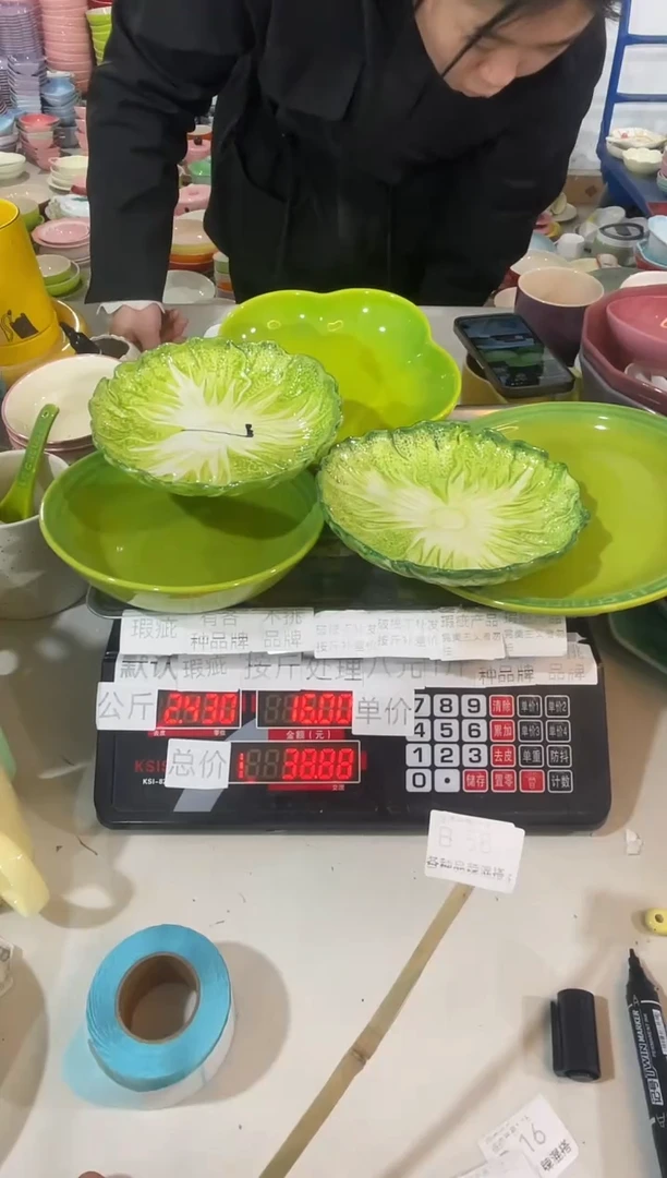 【闪购商品】其他瓷片微瑕陶瓷餐具家用B58