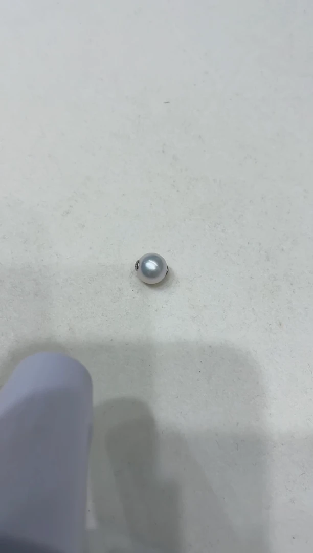 颈饰银S925镶嵌淡水珍珠天然真珍珠10-11MM路路通不包含链子