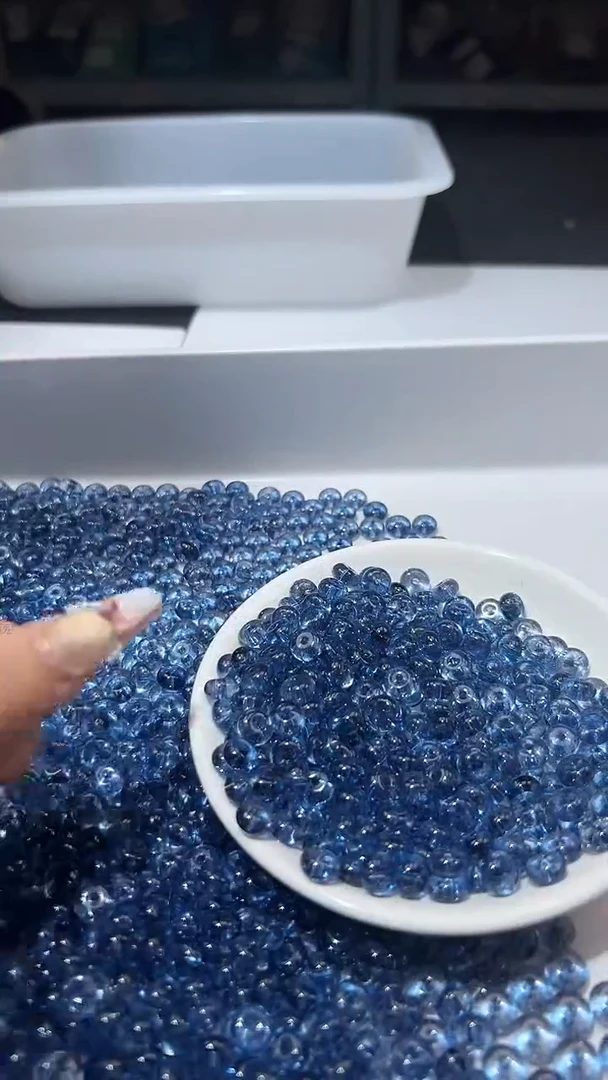 颈饰未镶嵌水晶w2973伦敦蓝阿赛算盘8*4mm*15颗