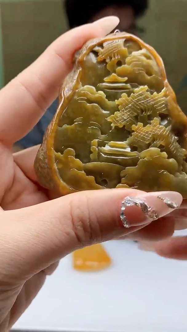 【闪购商品】定制翡翠未镶嵌4688ty-毛货挂件60